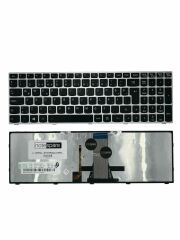 Lenovo ile Uyumlu B5080, B50-80, B5130, B51-30, B5135, B51-35 Işıklı Klavye Gümüş Gri TR