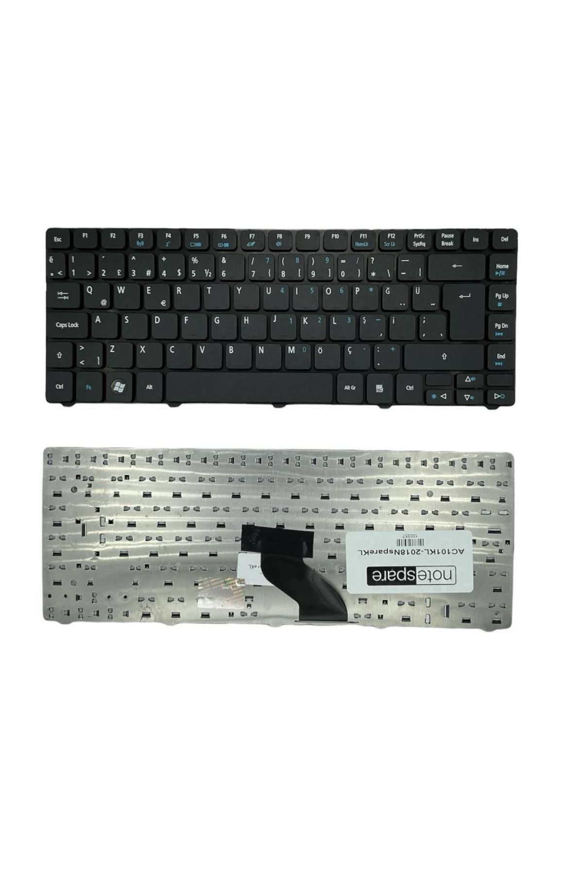 Acer ile Uyumlu 6037B0051801, 6037B0051823 Notebook Klavye Siyah TR