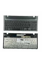 Samsung ile Uyumlu 9Z.N4NSC.30T, 9Z.N4NSN.01C, BA59-03271F Yarım Üst Kasa Klavye Siyah TR