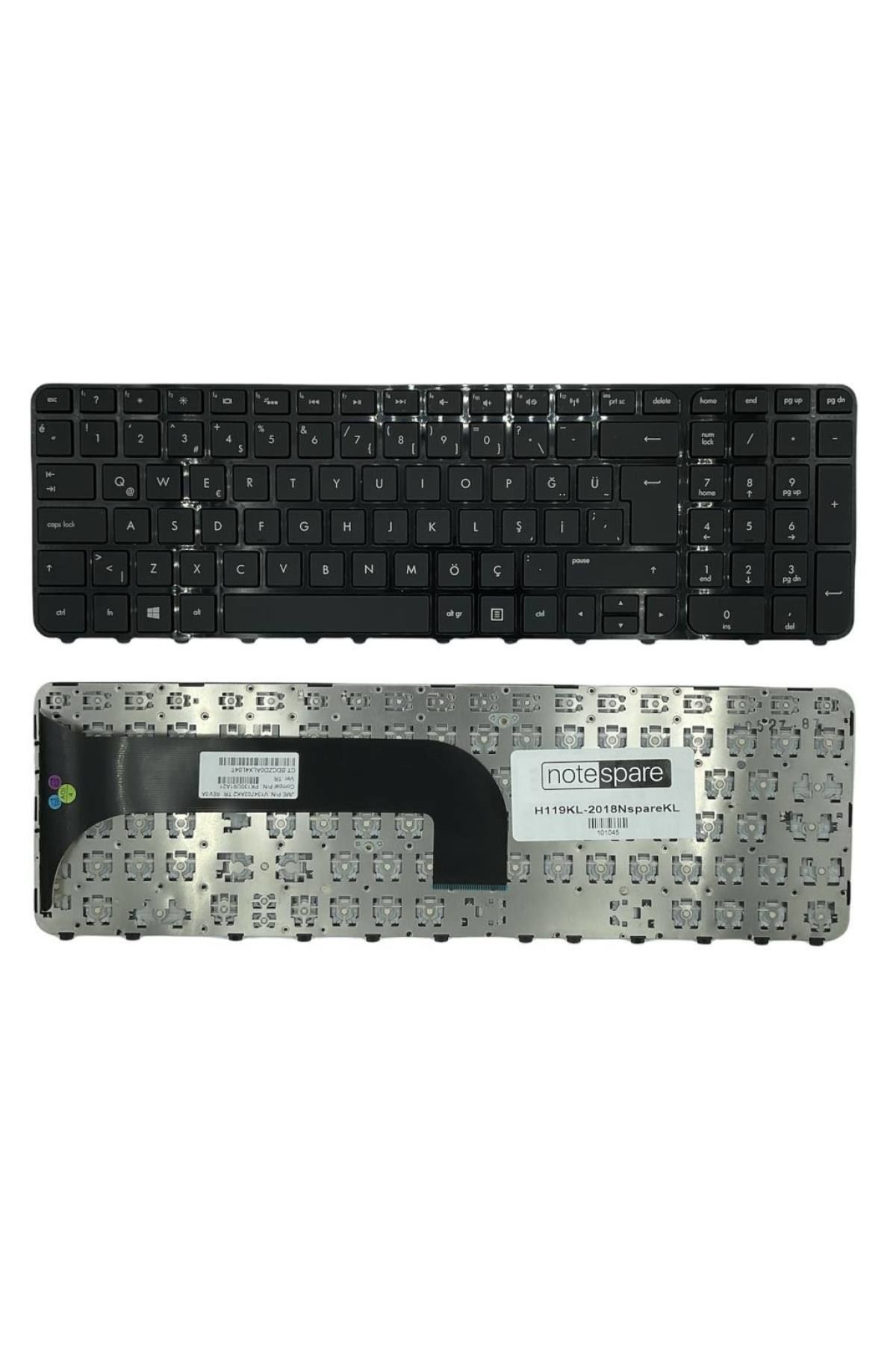Hp ile Uyumlu Envy m6-1000, m6-1100, m6-1200 Notebook Klavye Siyah TR