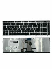 Lenovo ile Uyumlu T6G1-TUR, V-136520UK1-TR, V-136520WK1-TR Işıklı Klavye Gümüş Gri TR