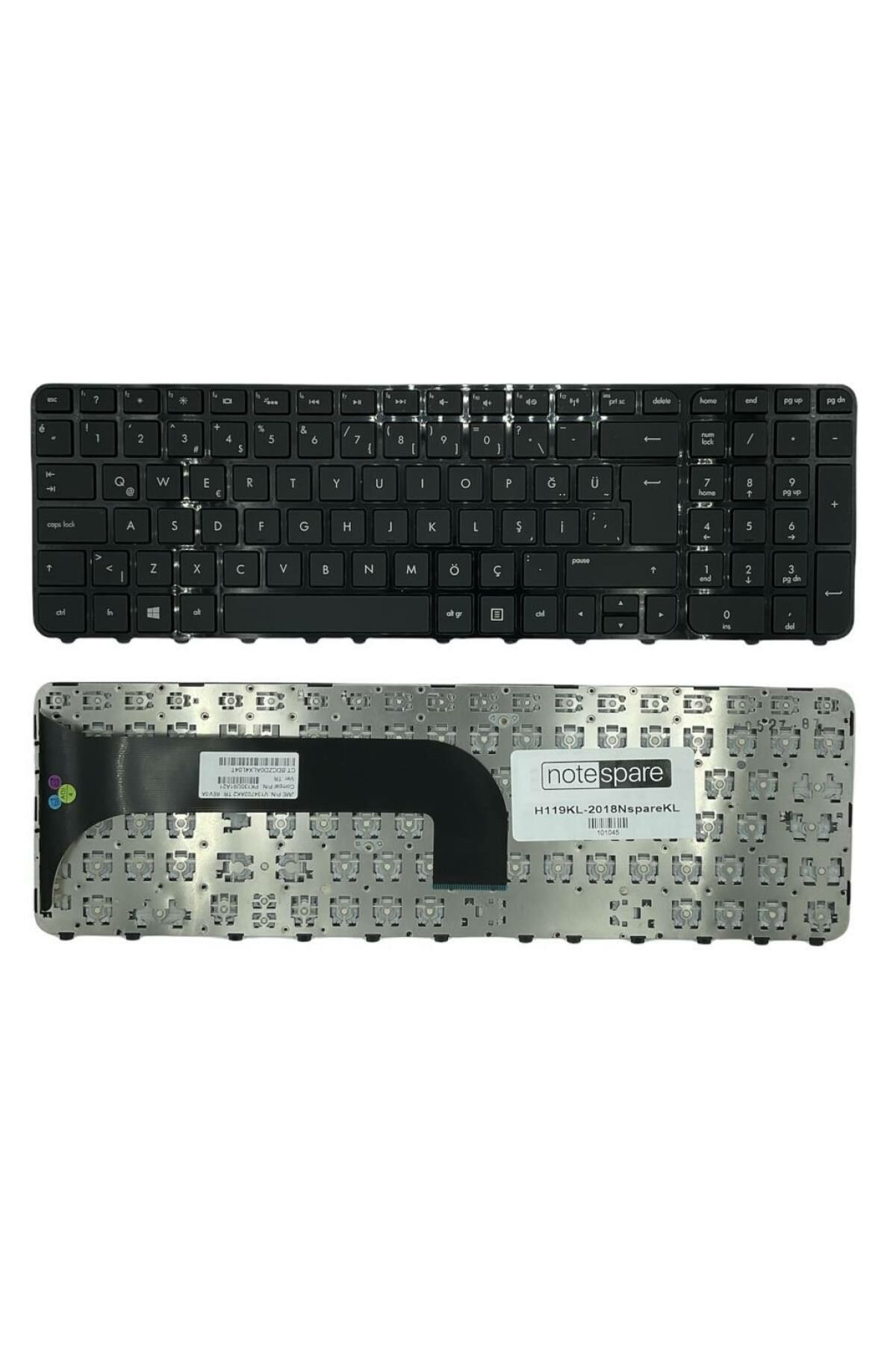 Hp ile Uyumlu Pavilion m6-1060et, m6-1060st Notebook Klavye Siyah TR
