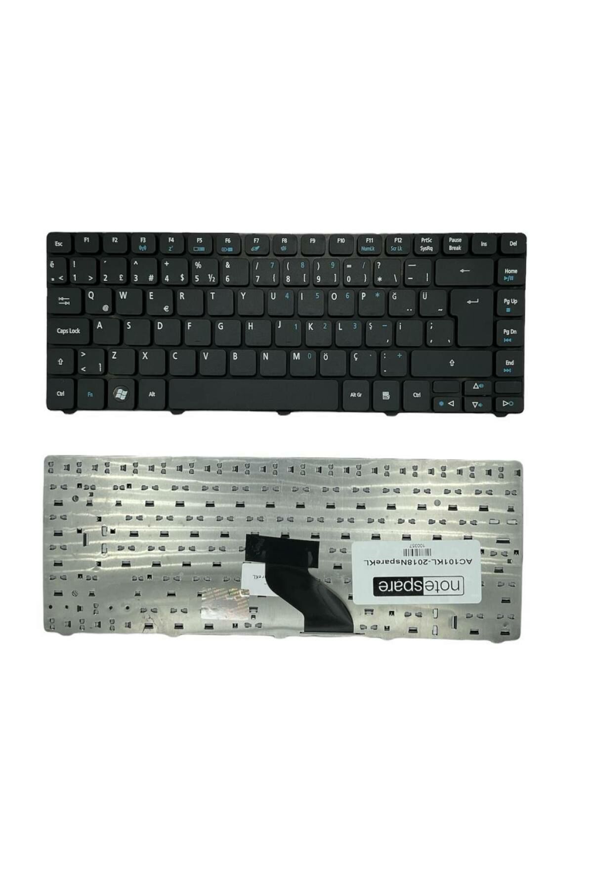 Acer ile Uyumlu AEZQ3B00010, KB.I140A.058, AEZQ3G00010 ATQ0G Notebook Klavye Siyah TR