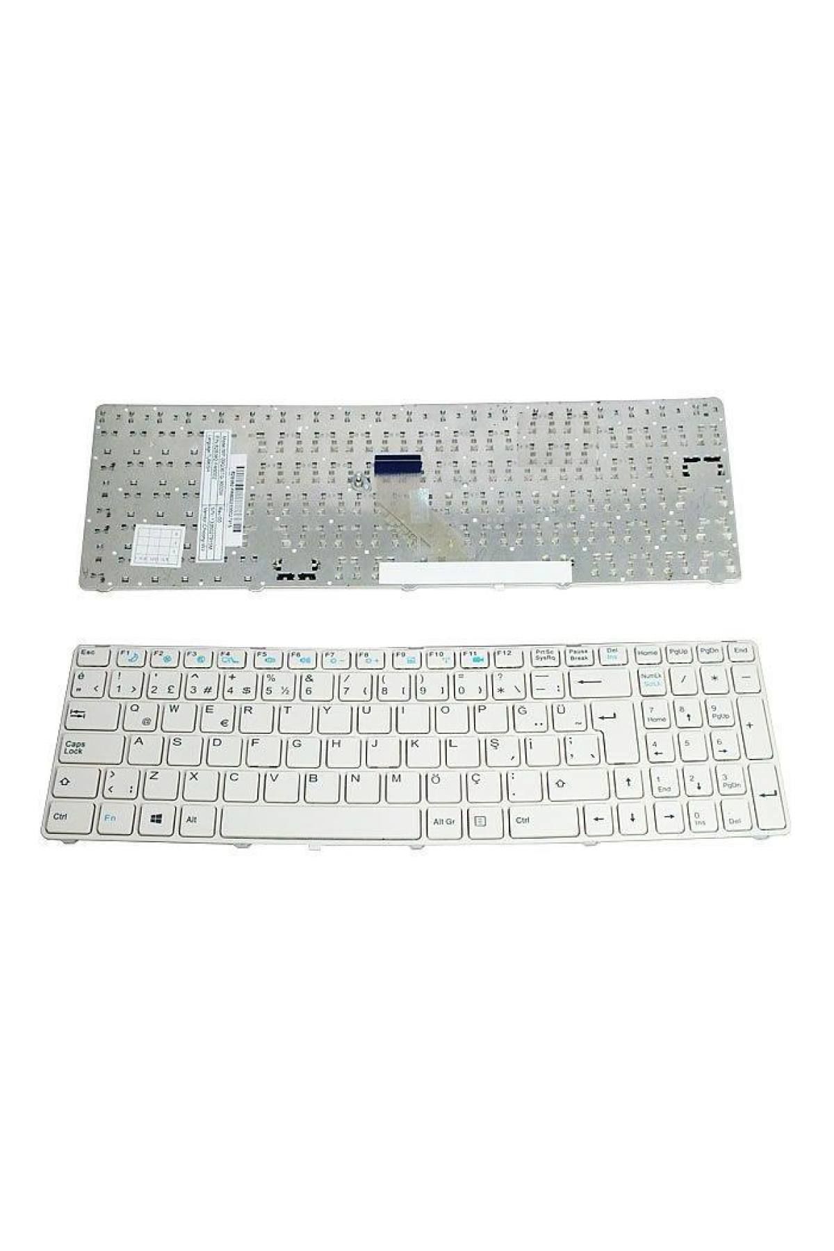 Casper ile Uyumlu Nirvana EC-MT50, EC-MT50-B-C, EC-MT50-EK Notebook Klavye Beyaz TR
