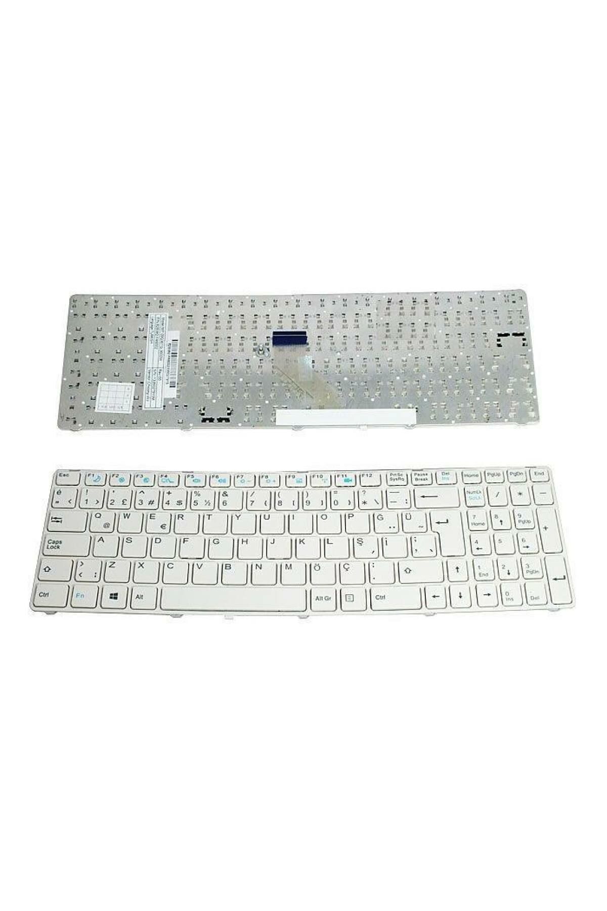 Casper ile Uyumlu Nirvana MT50-B Notebook Klavye Beyaz TR