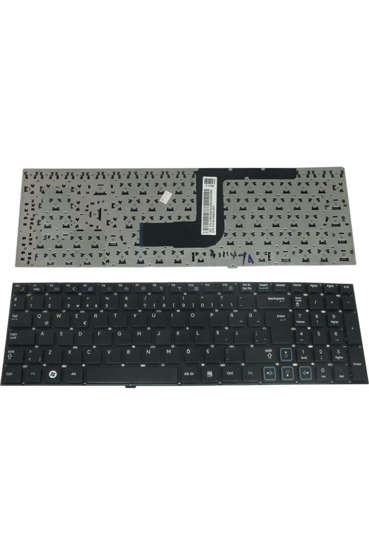 Samsung ile Uyumlu NP-RV509-A02TR, NP-RV509-S01TR, NP-RV511-A02TR Notebook Klavye Siyah TR
