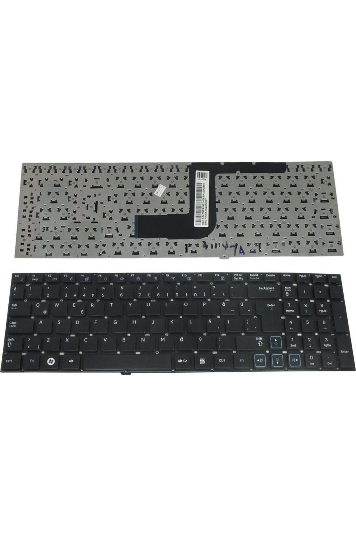 Samsung ile Uyumlu NP-RV511-A06TR, NP-RV511-S02TR, NP-RV511-S03TR Notebook Klavye Siyah TR