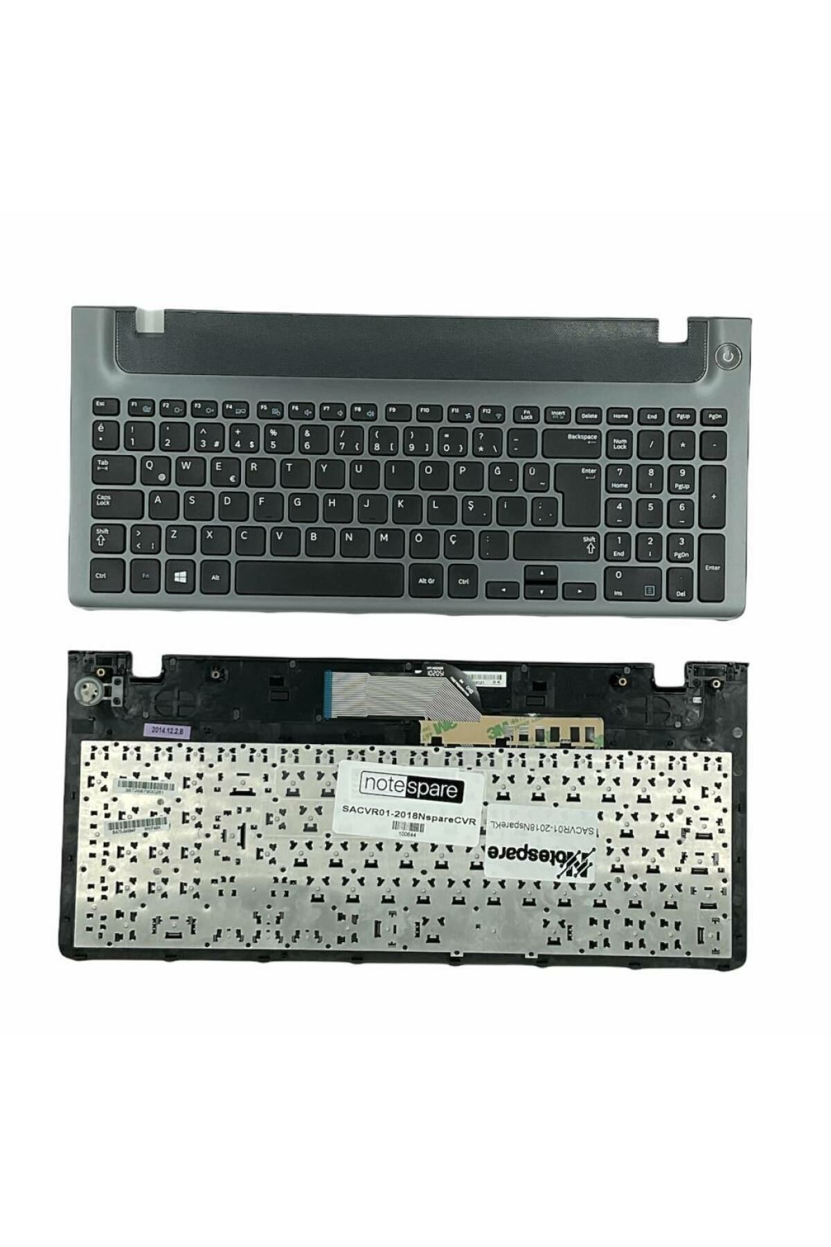 Samsung ile Uyumlu PK130RU1B16 Yarım Üst Kasa Klavye Siyah TR