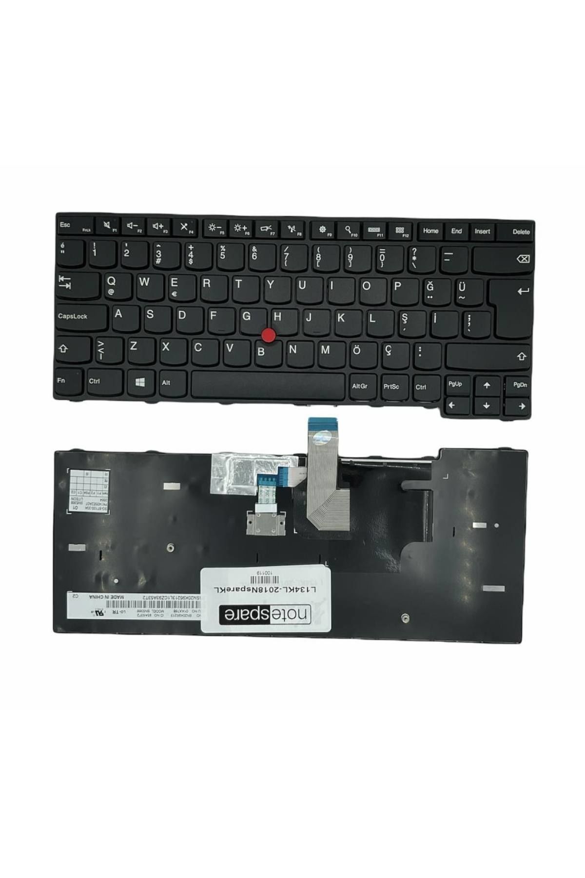 Lenovo ile Uyumlu ThinkPad E431, E440, E450, E450c, E455, E460 Notebook Klavye Siyah TR