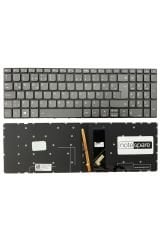 Lenovo ile Uyumlu V130-15IKB 81HN00EKTXS2 Klavye Işıklı Füme TR Power Tuşlu Versiyon