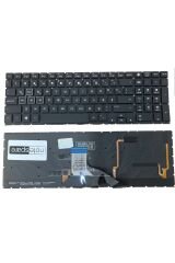 Hp ile Uyumlu Omen 15-DC0009NT (4MU68EA), 15-DC0020NT (6EN30EA) Klavye RGB Işıklı Siyah TR