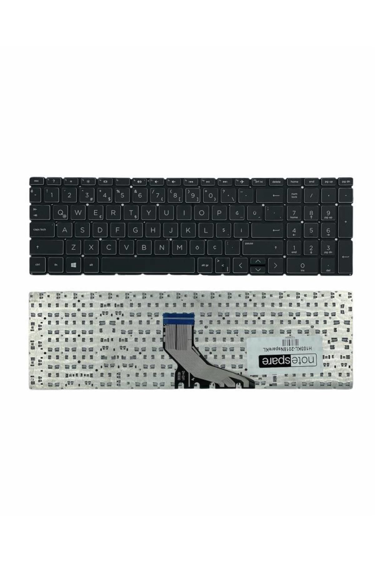 Hp ile Uyumlu 17-By2236Ng 8Fj47Ea Notebook Klavye Siyah TR