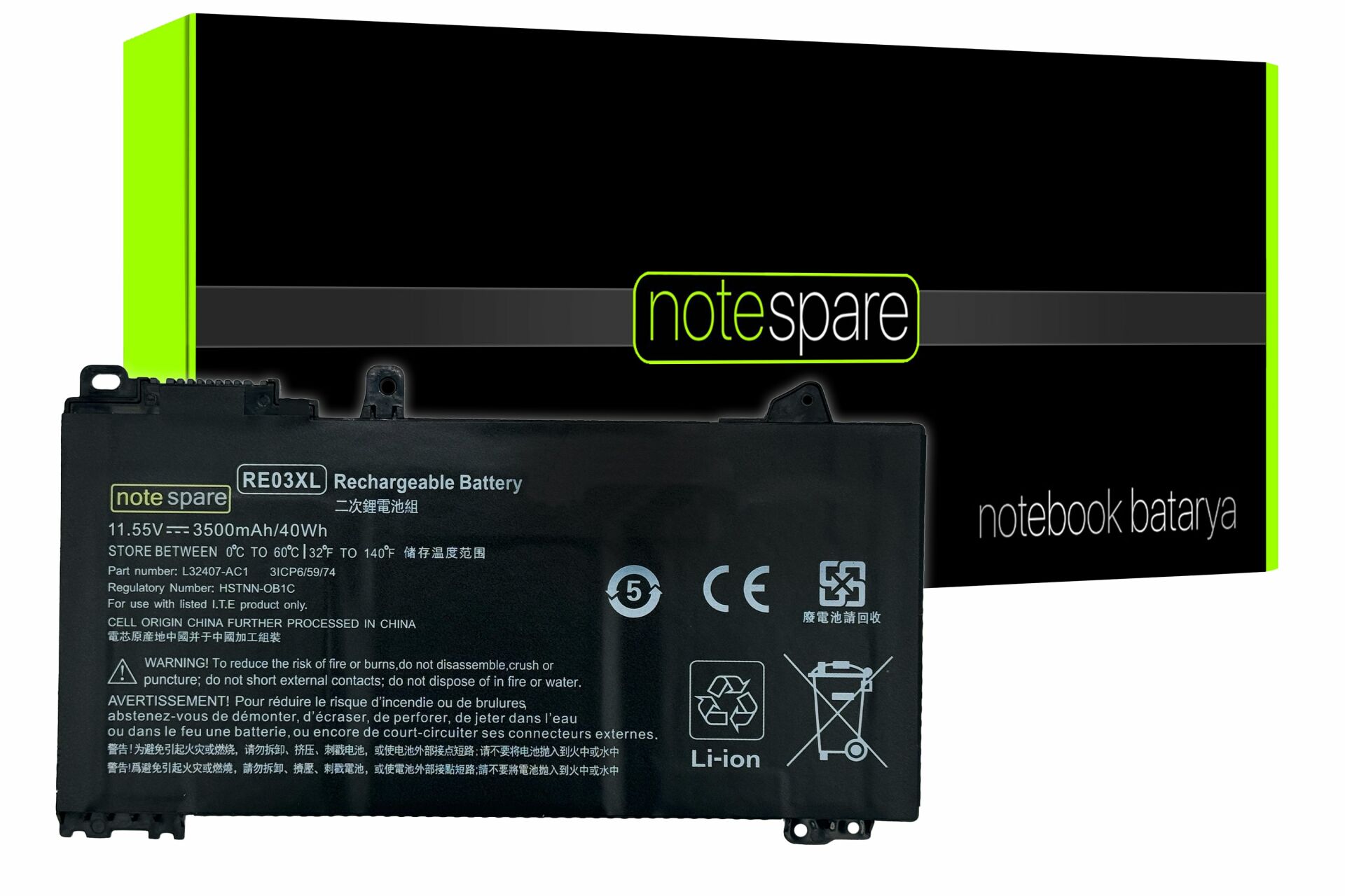 Hp ile Uyumlu ProBook 450 G6 6MQ74EA, 450 G6 6MQ75EA, 450 G6 6MQ76EA Notebook Batarya Pil