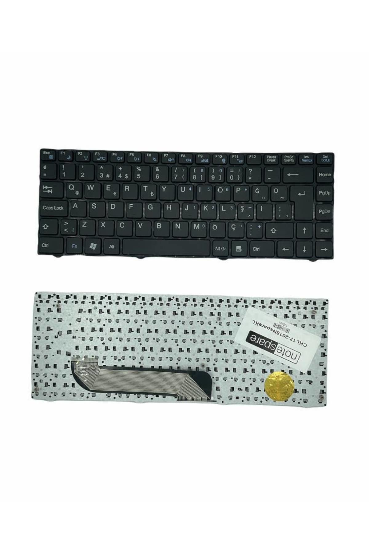 Casper ile Uyumlu Nirvana NB 14, NB14 Notebook Klavye Siyah TR