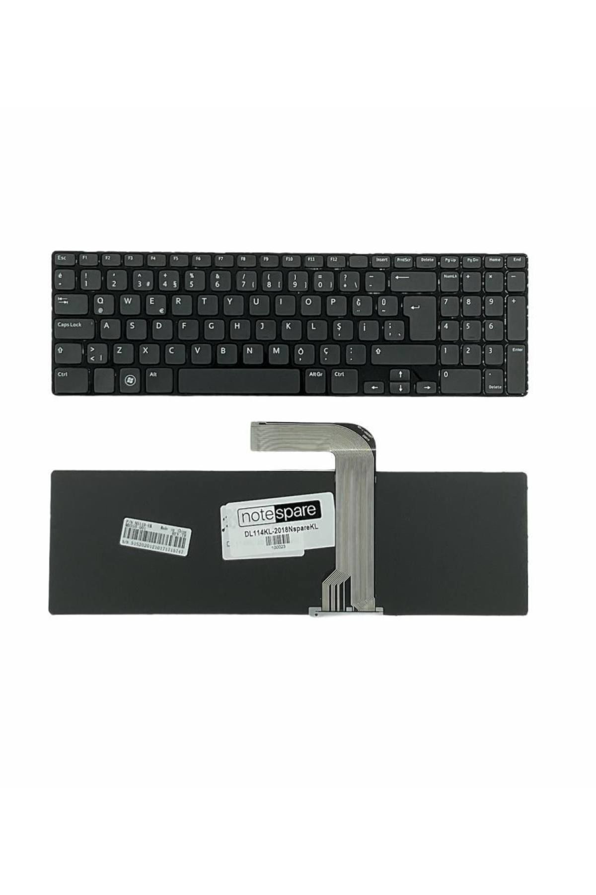 Dell ile Uyumlu Inspiron N5110-67Bp87, N5110-7126Dbk, N5110-7223Dbk Notebook Klavye Siyah TR