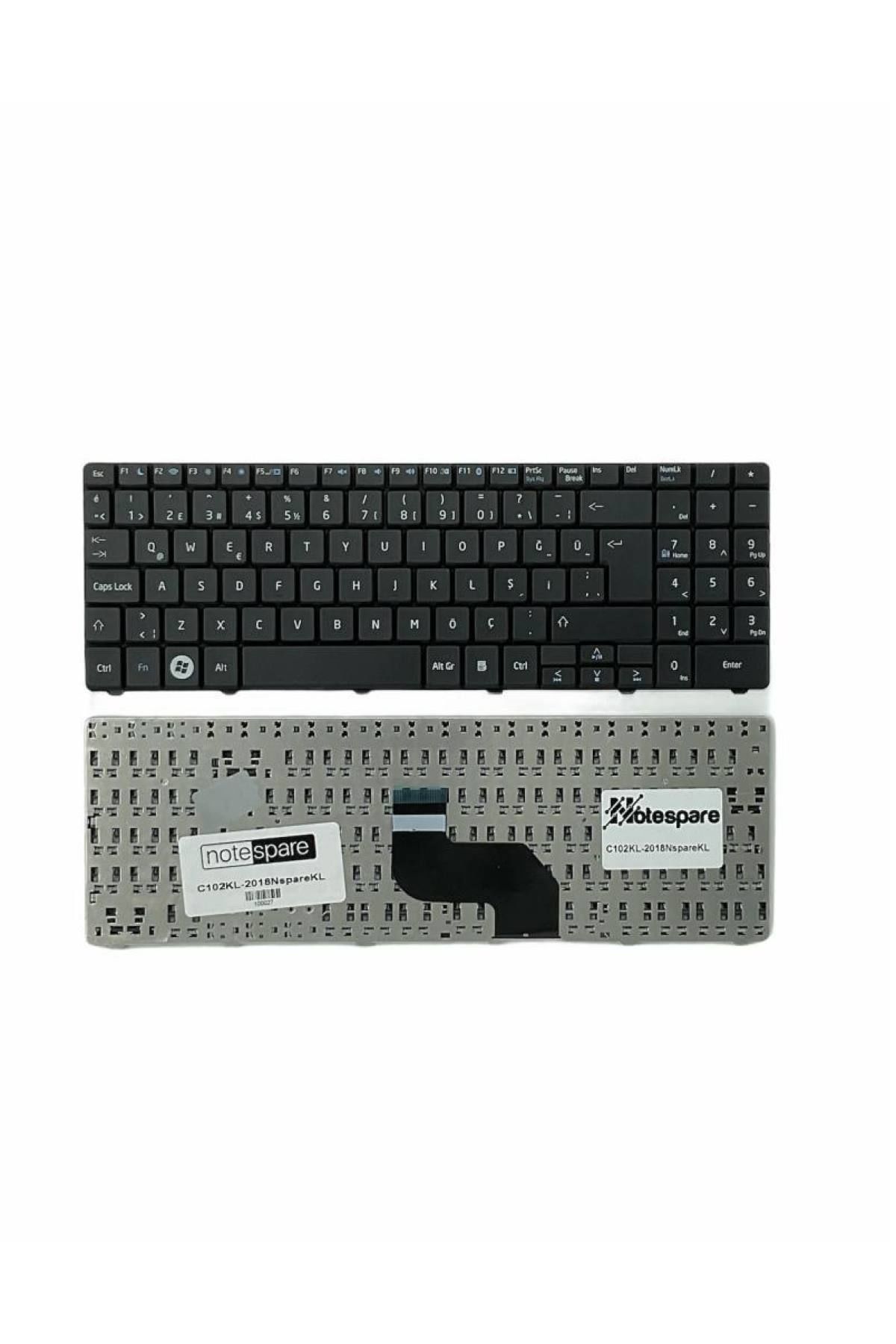 Casper ile Uyumlu V128862AK2, V128862AS2, V128862AK3, V128862BK1 Notebook Klavye Siyah TR