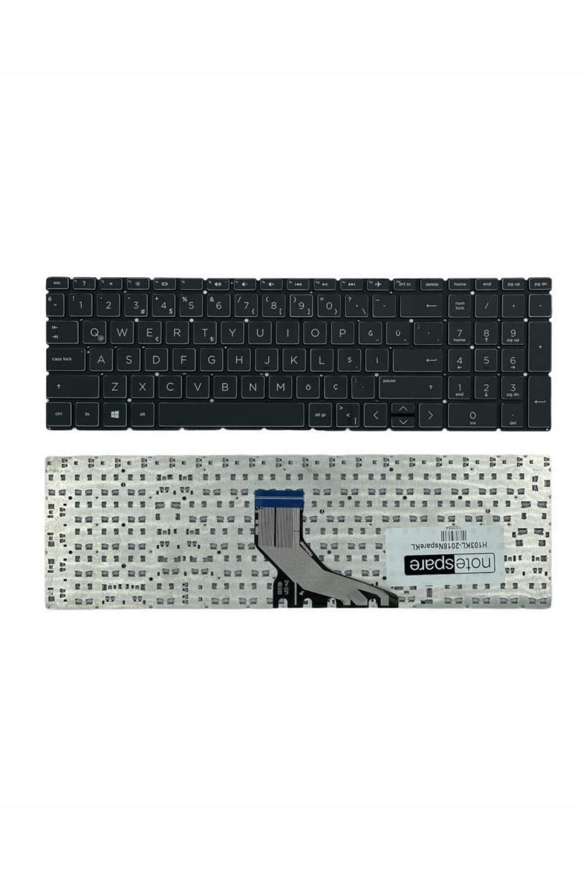 Hp ile Uyumlu 15-DW, 15-DW0000, 15-DW1000, 15-DW2000, 15-DW3000 Notebook Klavye Siyah TR