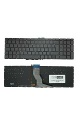 Hp ile Uyumlu 15-ab107nt, 15-ab200nt, 15-ab201nt, 15-ab204nt Notebook Işıklı Klavye Siyah TR