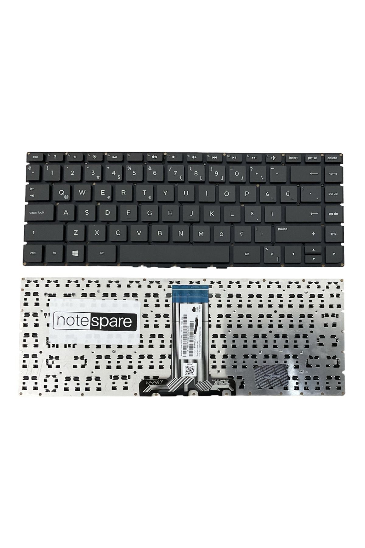 Hp ile Uyumlu Pavilion 14-a107nt (Z3C48EA) Notebook Klavye Siyah TR Küçük Enter Versiyon