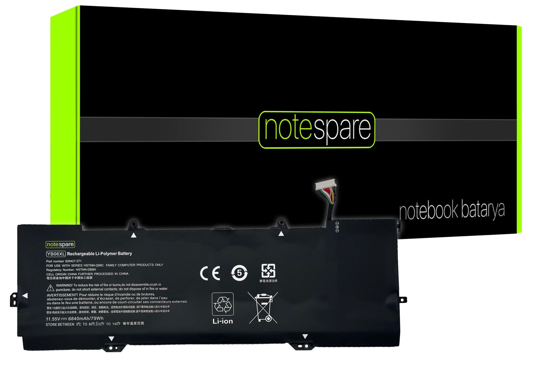 Hp ile Uyumlu Spectre x360 926372-855, x360 926427-271 Notebook Batarya Pil