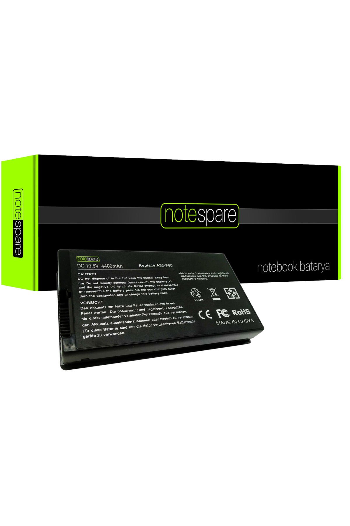 Asus ile Uyumlu F80A, F80CR, F80H, F80L, F80Q, F80S, F81E, F81SE Notebook Batarya Pil