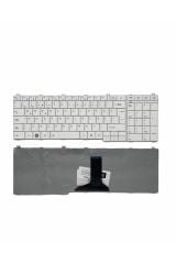 Toshiba ile Uyumlu Satellite C650-101, C650-107, C650-111, C650-11C Notebook Klavye Beyaz TR