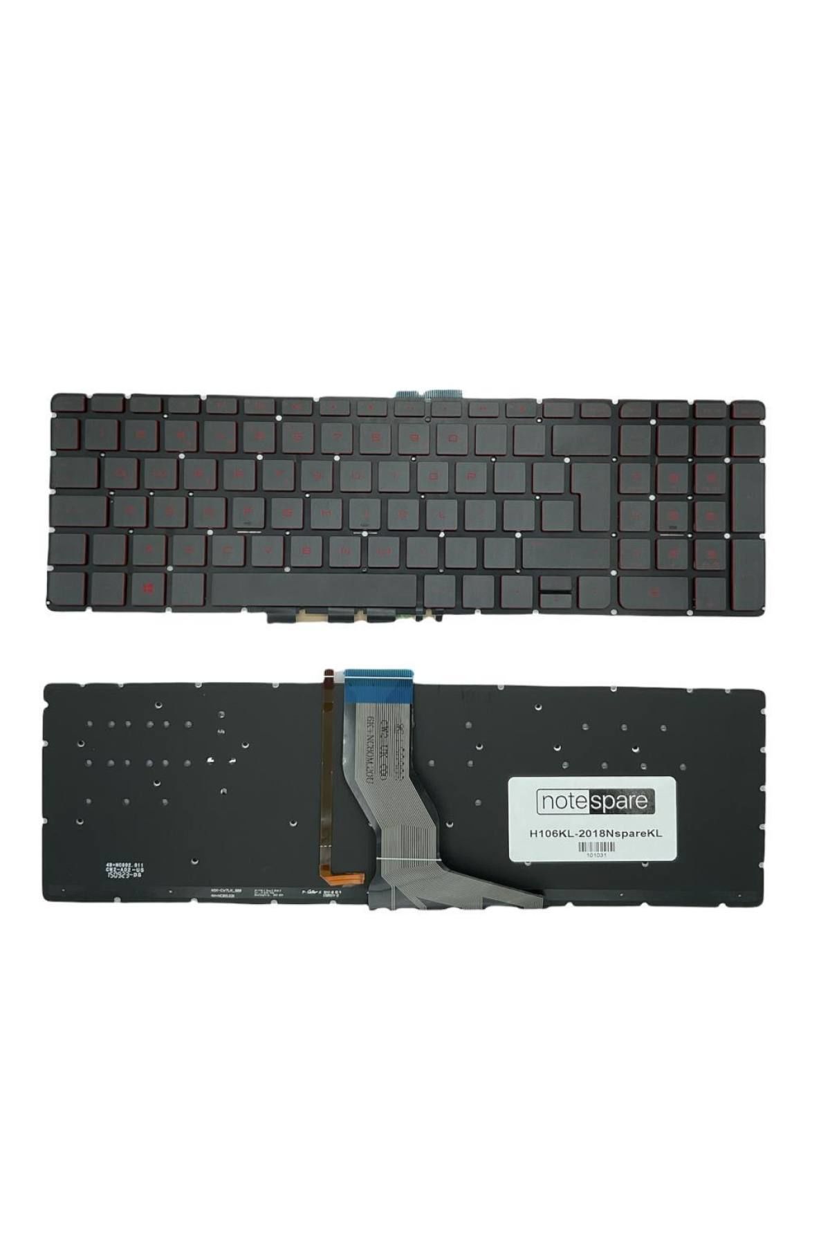 Hp ile Uyumlu V150646EK1, V150646ES1 Notebook Işıklı Klavye Siyah TR