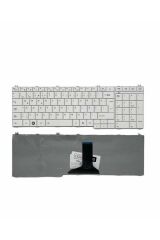 Toshiba ile Uyumlu Satellite C650-12E, C650-12J, C650-13U, C650-145 Notebook Klavye Beyaz TR