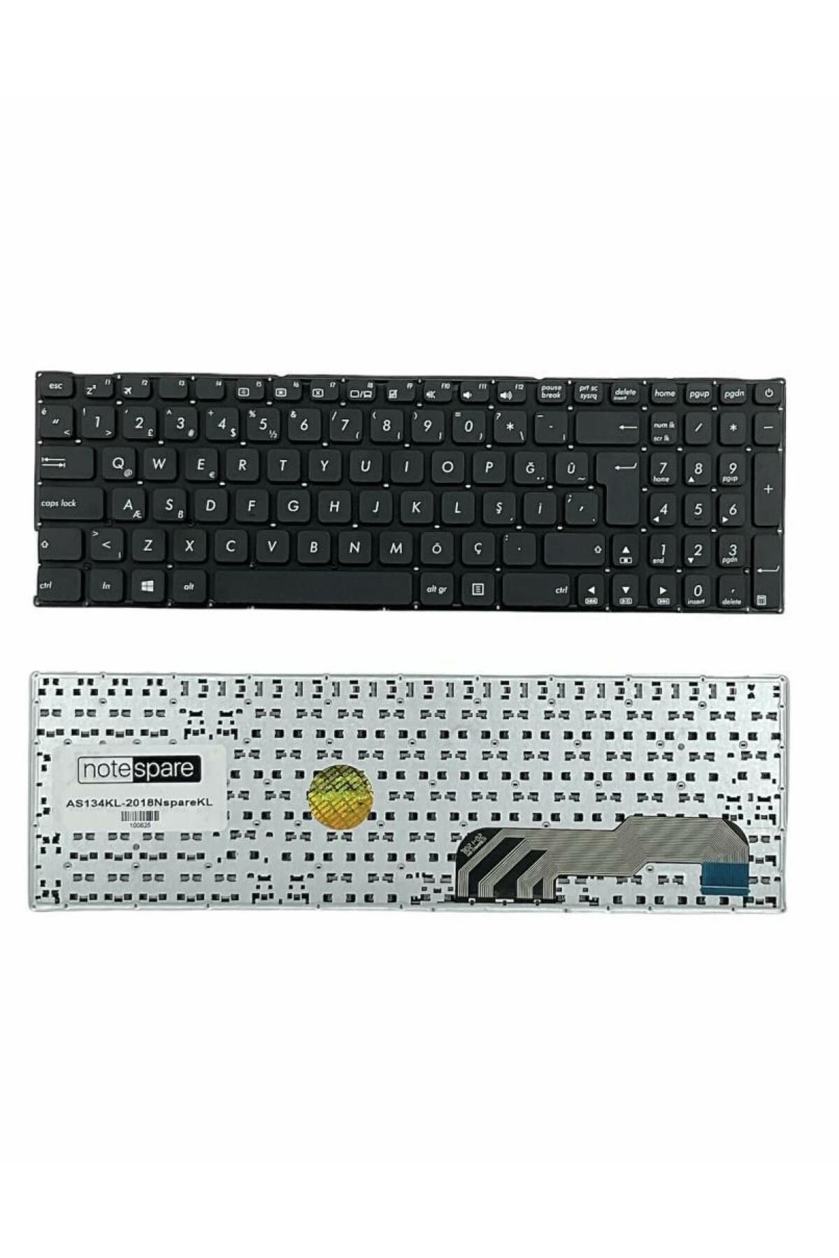 Asus ile Uyumlu Vivobook Max X541UA, X541UAK, X541UJ Notebook Klavye Siyah TR