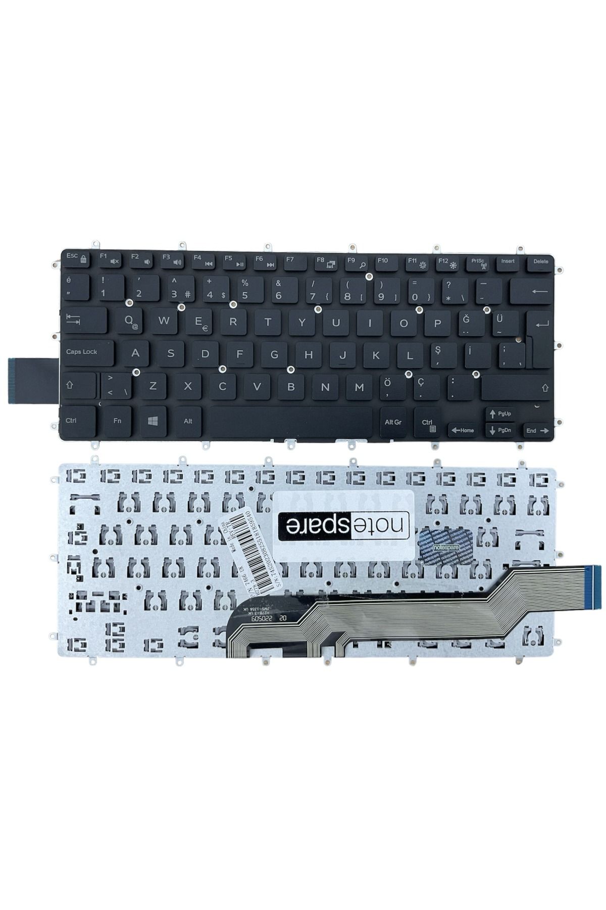 Dell ile Uyumlu Inspiron 15 5578 P58F001 Notebook Klavye Siyah TR Büyük Enter Versiyon