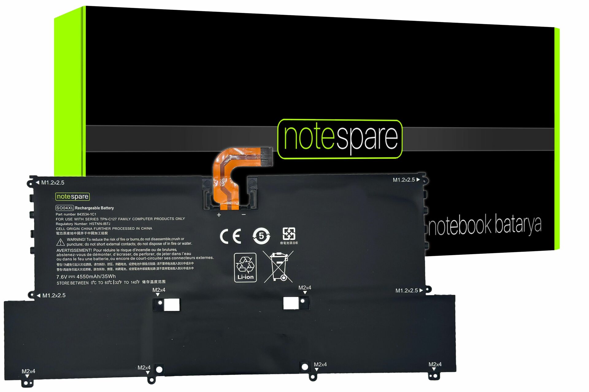 Hp ile Uyumlu Spectre 13-V, 13-V000, 13-V100, 13-V016TU Notebook Batarya Pil