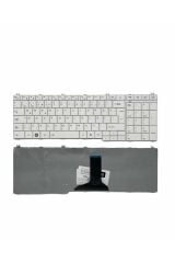 Toshiba ile Uyumlu Satellite C660-1C2, C660-1C3, C660-1C6, C660-1C7 Notebook Klavye Beyaz TR