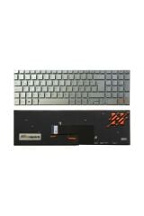 Sony ile Uyumlu Vaio Fit SVF1521L1E, SVF1521L1R, SVF1521L2R Notebook Klavye Işıklı Gümüş Gri TR