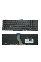 Hp ile Uyumlu 15-ab, 15-ab100, 15-ab200, 15-ab500 Notebook Işıklı Klavye Siyah TR