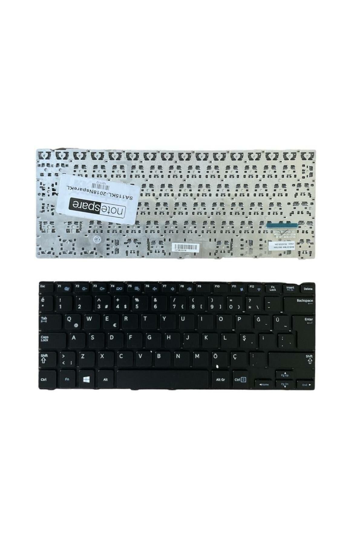 Samsung ile Uyumlu ATIV Book 9 Lite NP905S3G Notebook Klavye Siyah TR