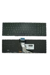 Hp ile Uyumlu 15-BW059NT (4US01EA), 15-BW060NT (4US02EA) Işıklı Klavye YEŞİL TR