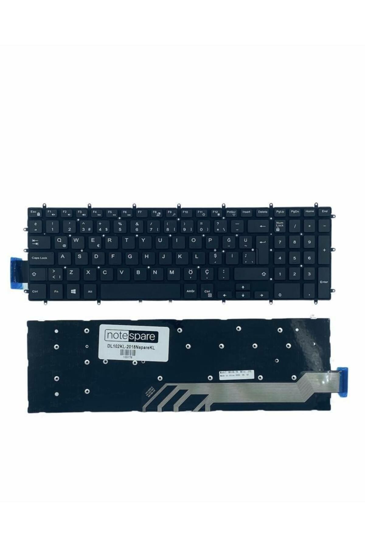 Dell ile Uyumlu Vostro 3590 N2074vn3590emea U Notebook Klavye Siyah TR
