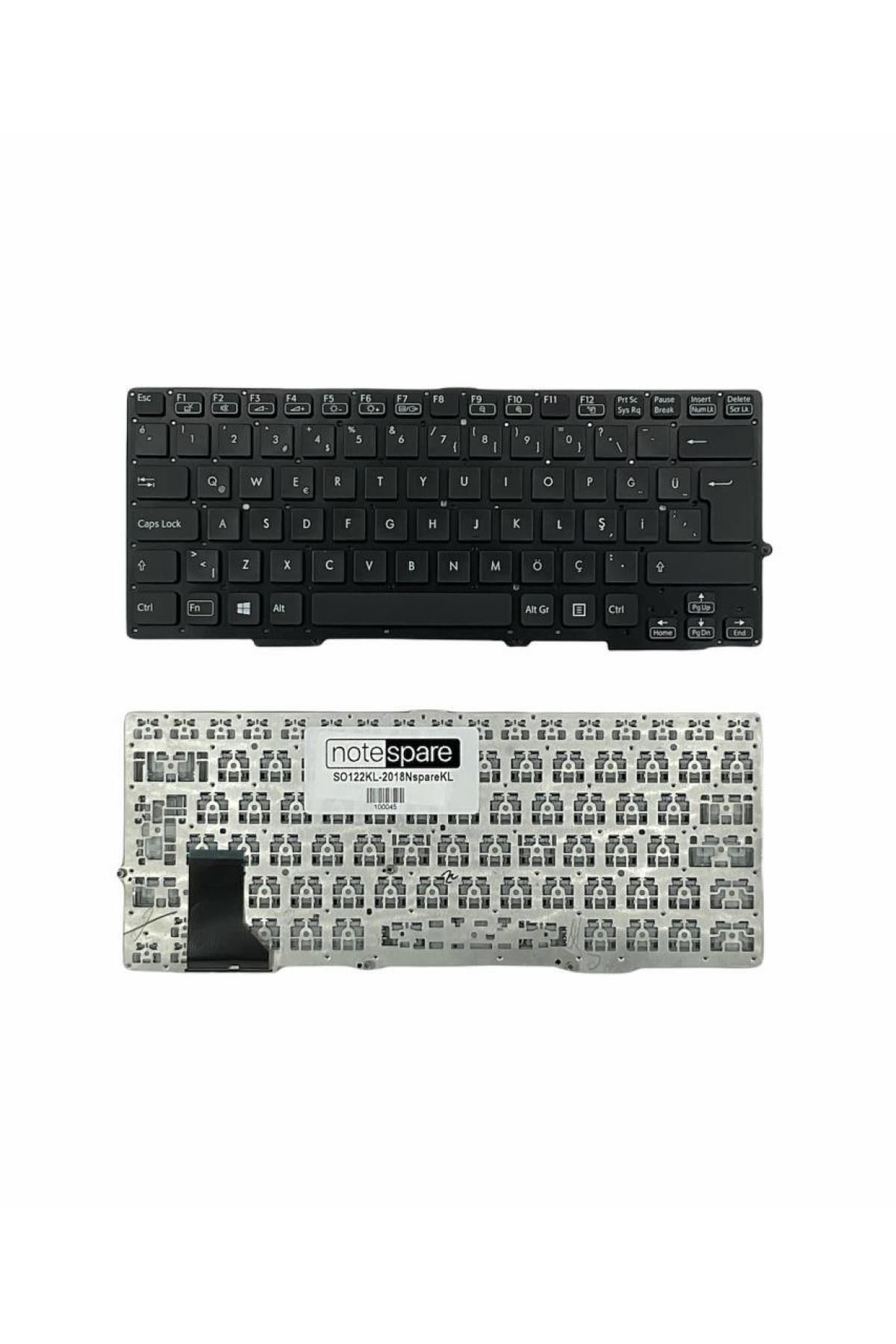 Sony ile Uyumlu Vaio SVS1312J3E, SVS1312K3E, SVS1312M9R, SVS1312N9E Notebook Klavye Siyah TR