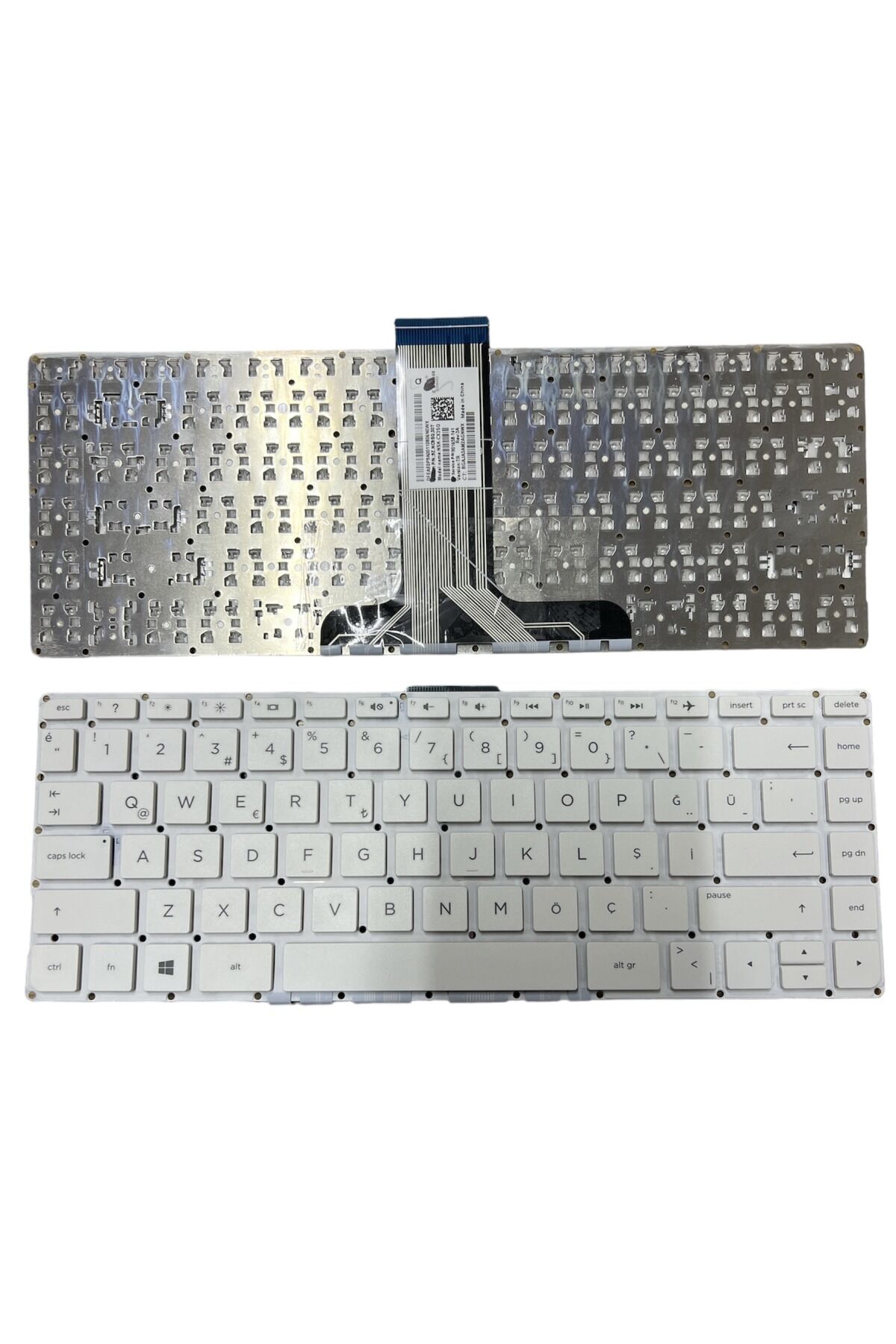 Hp ile Uyumlu X360 13-S 926601-001, 926601-141 Notebook Klavye Beyaz TR Küçük Enter Versiyon