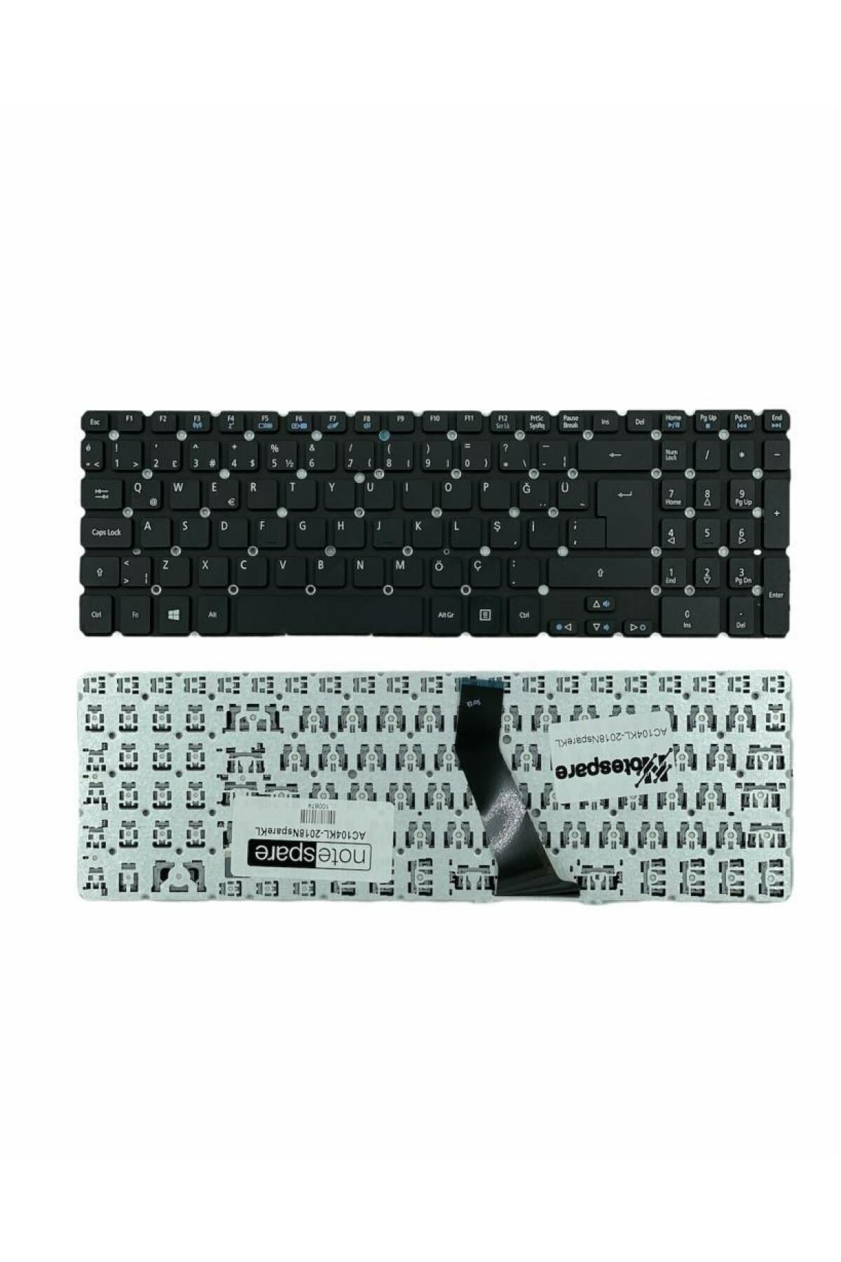 Acer ile Uyumlu NK.I1713.05B, NK.I1717.067 Notebook Klavye Siyah TR