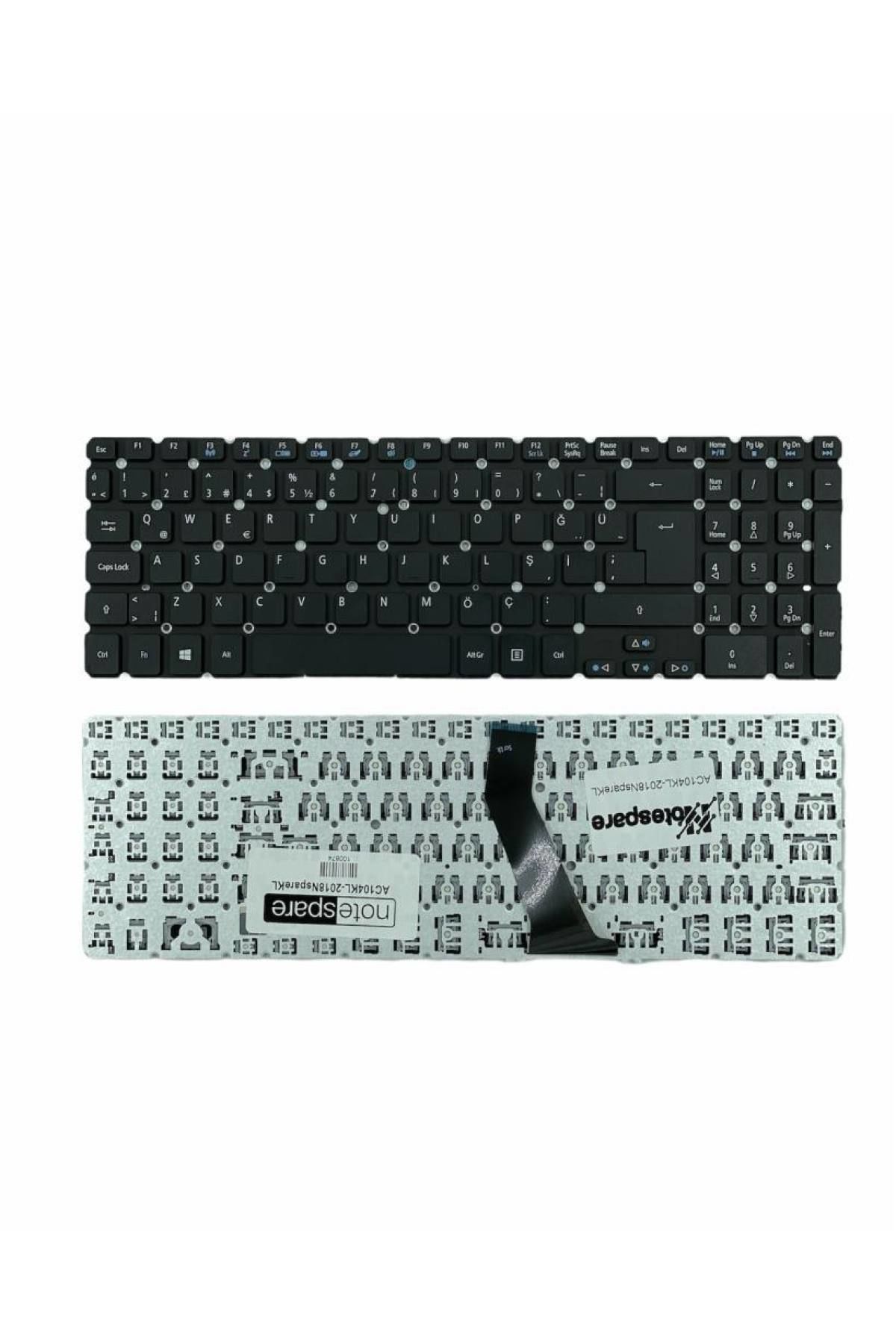 Acer ile Uyumlu NKI171300, NSK-R37SQ, NSK-R3LBQ 1D Notebook Klavye Siyah TR