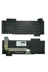 Asus ile Uyumlu ROG GL703GE, GL703GM, GL703GS, GL703VD Notebook Klavye Işıklı Siyah TR