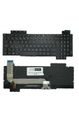 Asus ile Uyumlu ROG GL703GE-71200T, GL703GE-71250 Notebook Klavye Işıklı Siyah TR