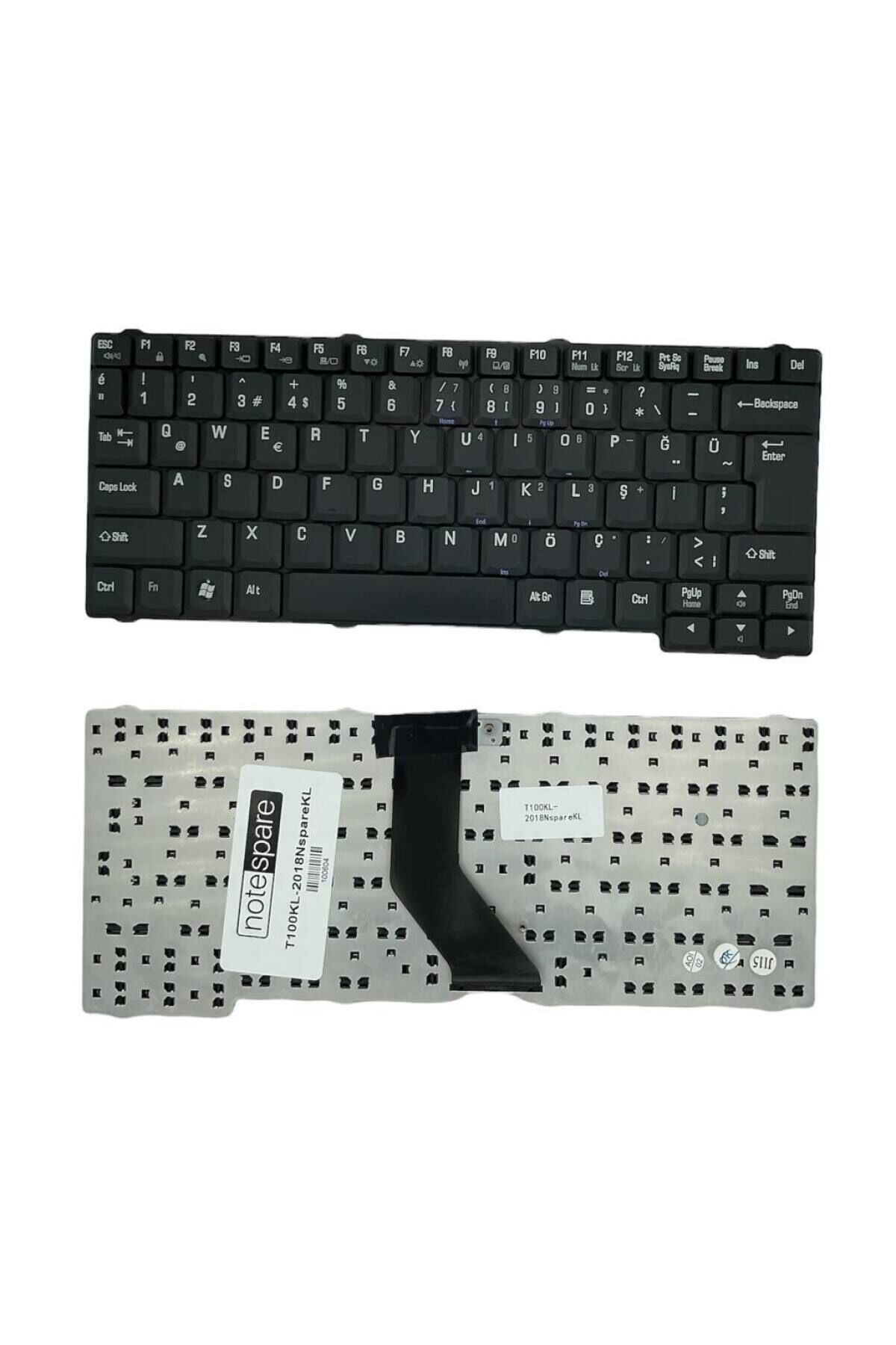 Toshiba ile Uyumlu Satellite L25-S121, L25-S1215, L25-S1216, L25-S1217 Notebook Klavye Siyah TR