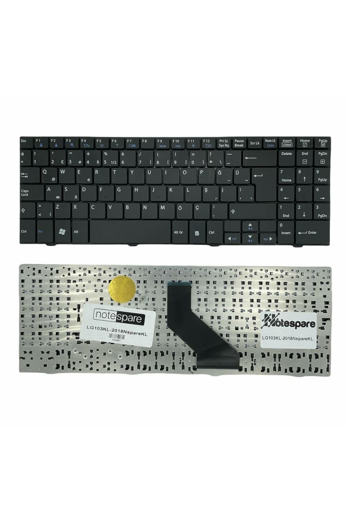 Lg ile Uyumlu MP-03753US-920A, MP-03756TQ-920A, MP-09M13K0-920 Notebook Klavye Siyah TR
