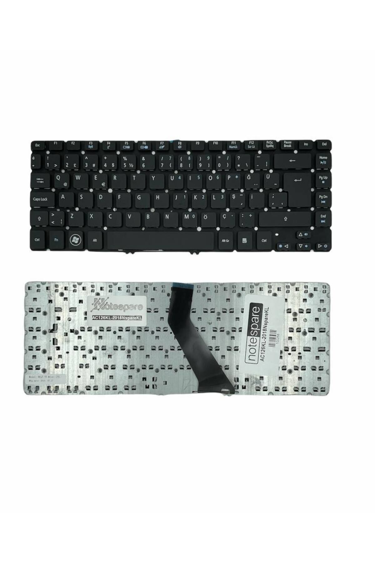 Acer ile Uyumlu Aspire MS2360 Notebook Klavye Siyah TR