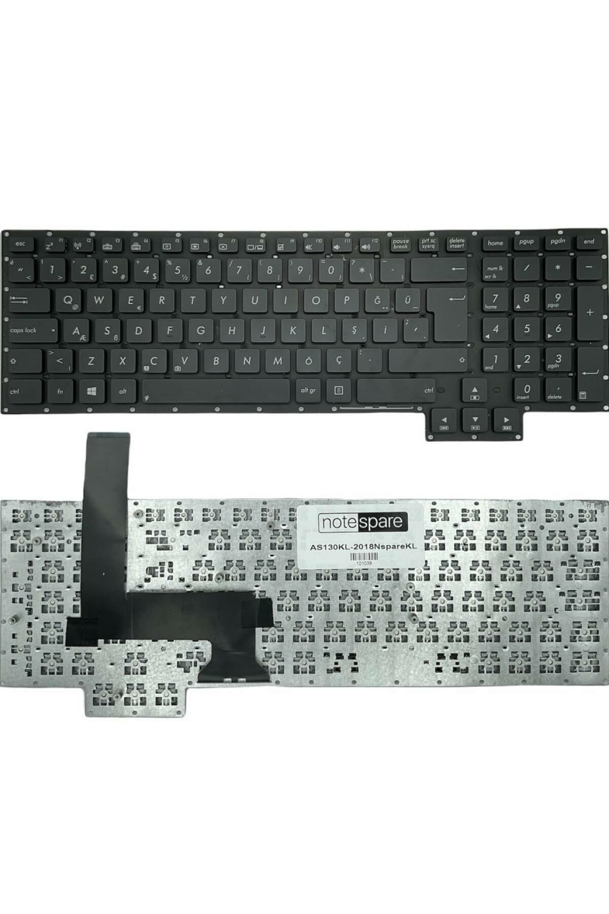 Asus ile Uyumlu G750JS-DH71, G750JS-T4185H, G750JS-TS71 Notebook Klavye Siyah TR