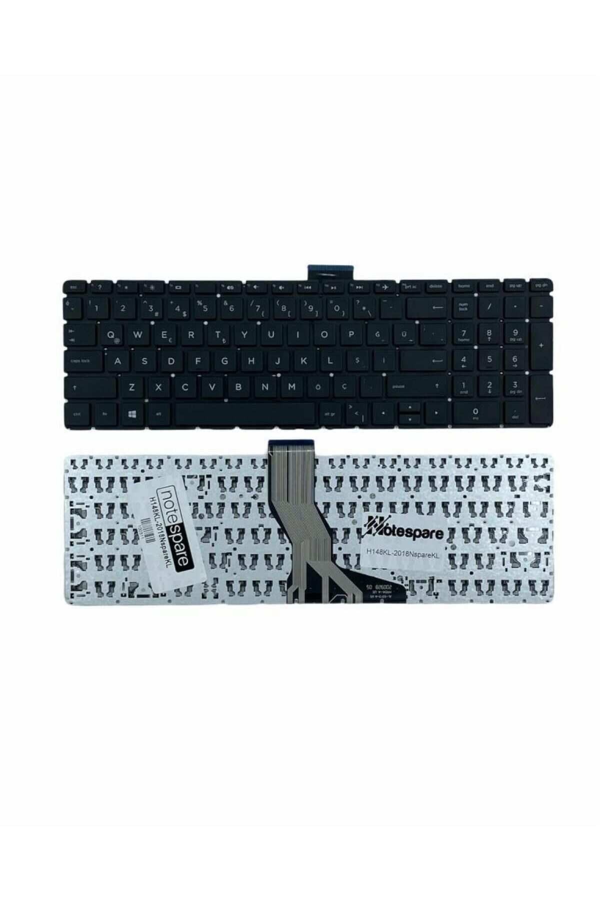 Hp ile Uyumlu 15-BW028NT, 15-BW030NT, 15-BW031NT, 15-BW032NT Notebook Klavye Siyah TR