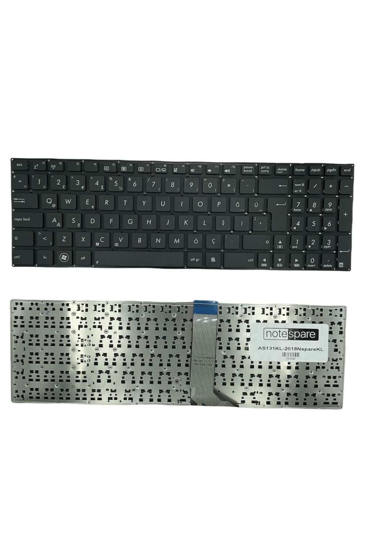 Asus ile Uyumlu 90NB00I5-R31US0 Notebook Klavye Siyah TR