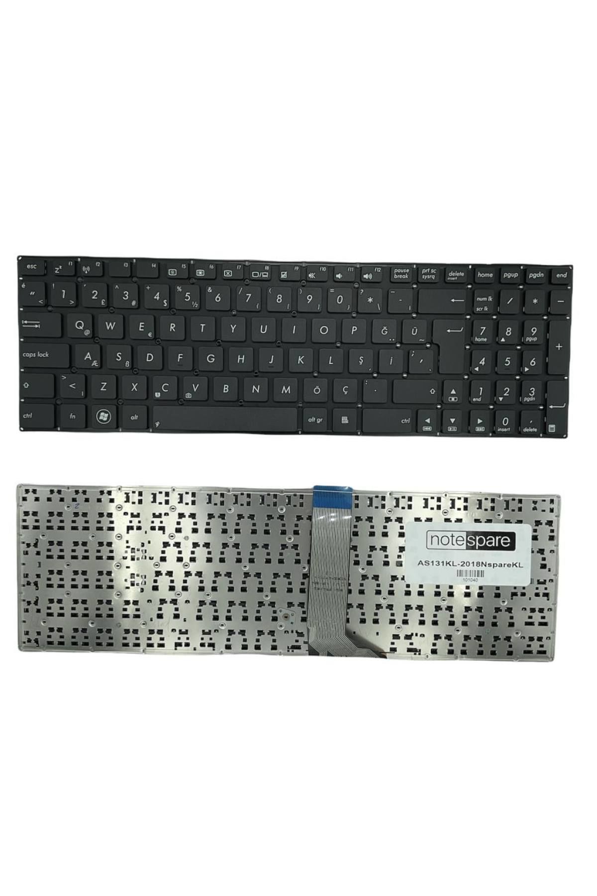 Asus ile Uyumlu P2520LJ-XO0036G, P2520LJ-XO035 Notebook Klavye Siyah TR